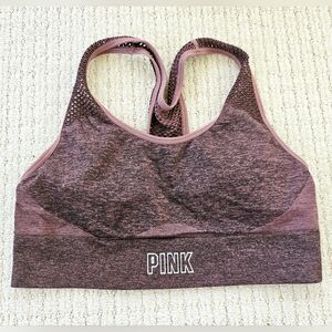 Victorias Secret Pink Marled Seamless Sports Bra